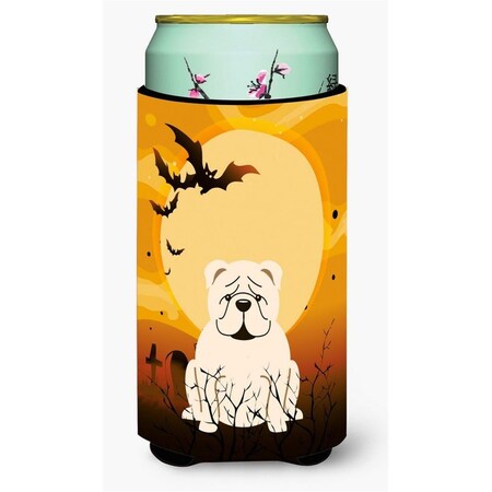 Carolines Treasures Halloween English Bulldog White Tall Boy Beverage Insulator Hugger BB4389TBC